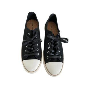 New Republic Ellery Black Canvas Sneakers Size 10